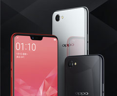 The Oppo A3 gets with the times, prominently featuring the trendy notch. (Source: Oppo)