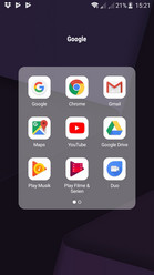 Pre-installed Google folder