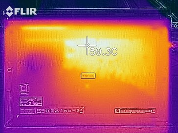 Heat map under load - Bottom