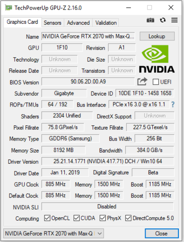 Gigabyte Aero 15-X9