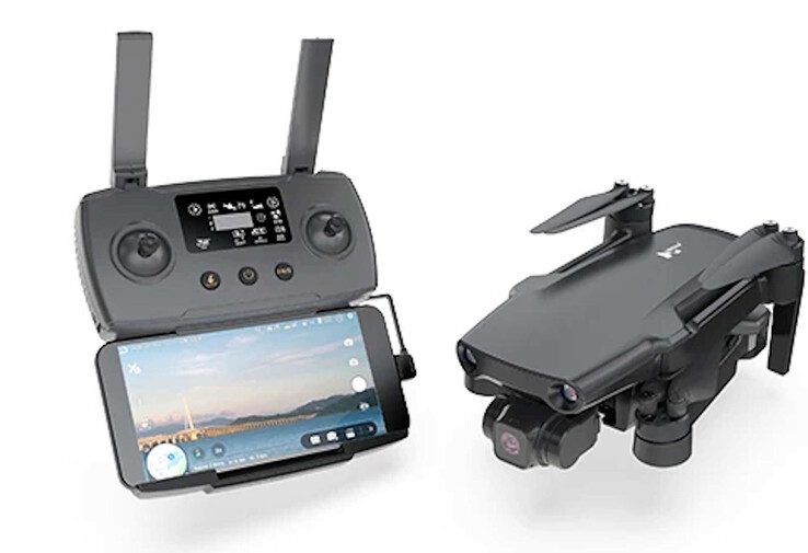 The controller uses a smartphone as a display. (Image source: Hubsan)