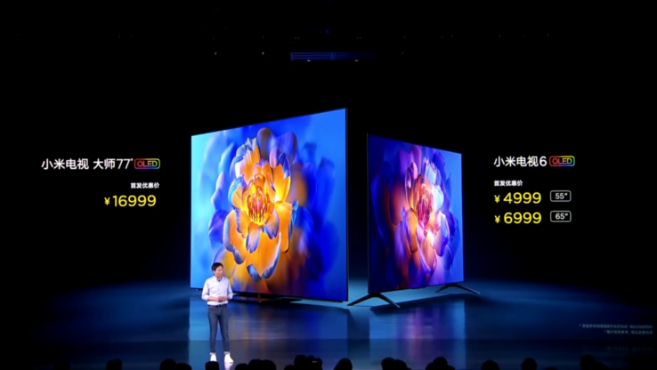 Xiaomi unveils the new Mi TV OLED range. (Source: Xiaomi)