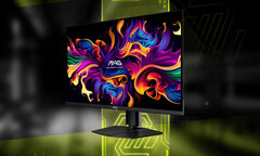 MSI has not set a release date for its new 31.5-inch QD-OLED gaming monitors yet. (Image source: MSI)