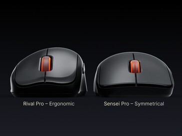 Shape difference between Rival Pro and Sensei Pro.