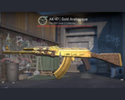 The Gold Arabesque skin for the AK-47 in Counter Strike 2 (image source: r/ohnePixel)