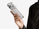The refreshed 10,000mAh Air+ power bank costs around $59 in China. Pictured: a promo picture showing the power bank attached to an iPhone.