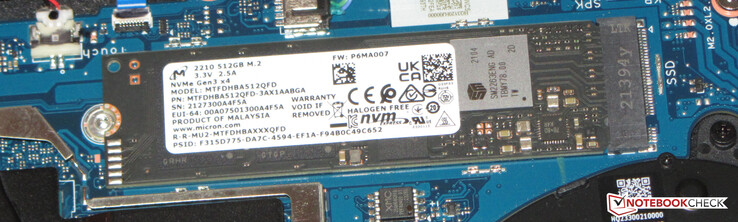 A NVMe SSD serves a the system drive.