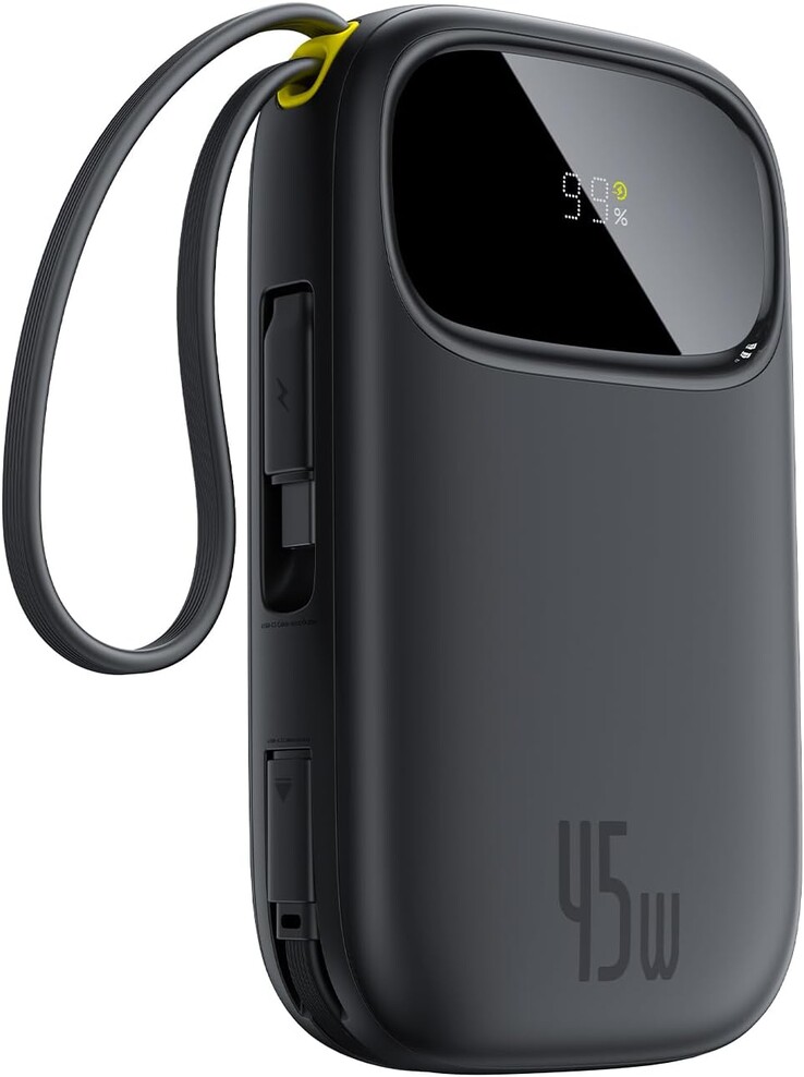 The Baseus Qpow3 45W 20000mAh power bank. (Image source: Baseus)