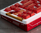 Chilkey Slice68 HE gaming keyboard in red seen from the back