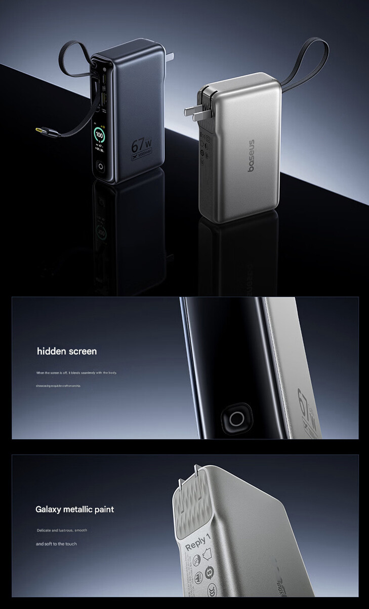 Design and color options of the EnerGeek power bank GT 21