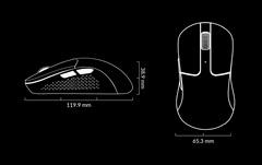Keychron M3 Mini 8K dimensions