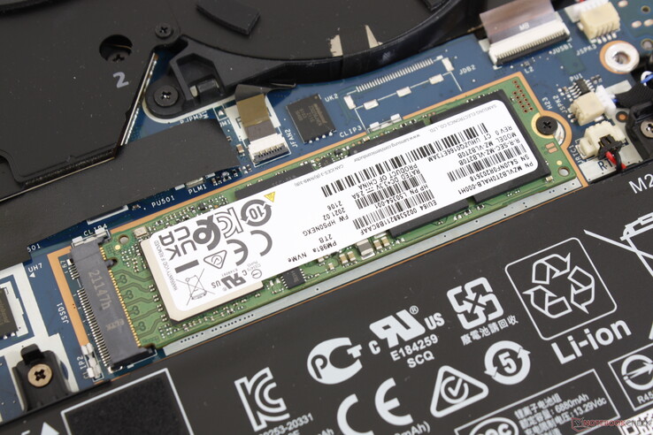 A metal heat spreader is included which we have removed for this picture to show the M.2 SSD