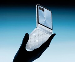 Motorola is apparently working on a flip phone with Swarovski crystals (Image source: Ytechb)