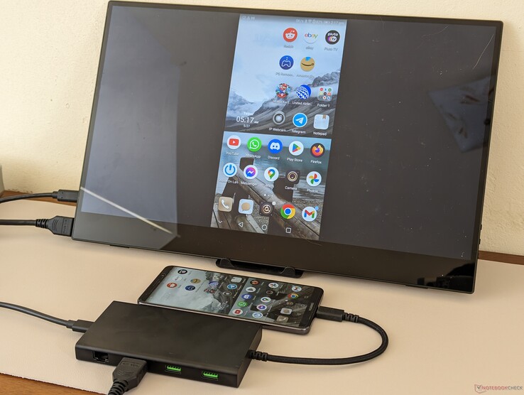 Compatible smartphones can output to an external monitor and charge at the same time with the Razer dock