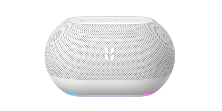 The Smart Speaker has a RGB light strip at the bottom