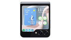 The Galaxy Z Flip5's cover display is expected to run at 720p, a huge improvement over the equivalent in the Galaxy Z Flip4. (Image source: @UniverseIce)