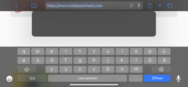 Keyboard landscape mode
