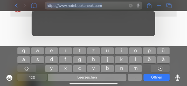 Keyboard landscape mode