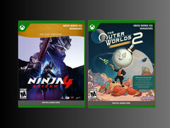The Outer Worlds 2 and Ninja Gaiden 4 Xbox digital game cases (Image source: Best Buy)
