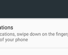 You can now swipe your fingerprint to access your notifications on the Nexus 6P. (Source: Android Central)
