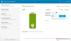 Battery health information