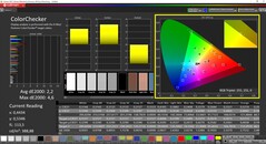 CalMAN ColorChecker calibrated (DCI-P3 target color space)