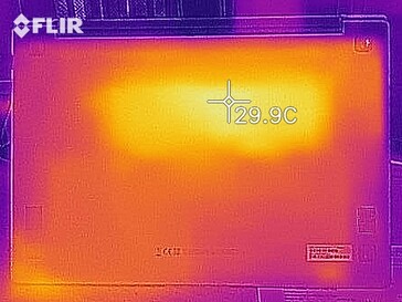 Thermal image at idle - bottom side