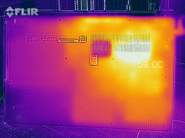 Heat Distribution of the bottom side (under load)