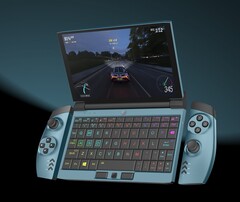 The separate wireless game controller can be attached on each side of the mini laptop. (Source: One-Netbook)