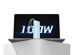 The new 100W power bank costs around $28 in China. Pictured: a promo image of the portable charger. (Image source: Baseus) 