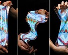 LG unveils Stretchable LCD display prototype that can be stretched, pulled, and twisted. (Image source: LG Display)