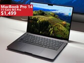 The Apple MacBook Pro 14 with Apple M3 Pro 11-core CPU has been discounted by 25% on Amazon. (Image source: Andreas Osthoff / Notebookcheck - edited)