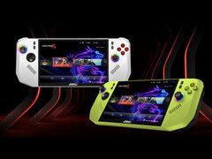 The MSI Claw 8 Ryzen Edition comes in two colour options, both with black rear panels. (Image source: MSI)