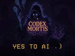 Banner for AI game Codex Mortis (Image source: Steam with edits)
