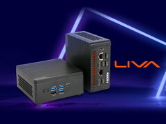 The Liva Z11 Plus can be equipped with up to the Intel Core Ultra 7 255H. Pictured: a promo picture of the mini PC. (Image source: ECS)