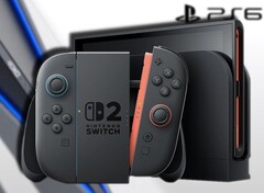 Nintendo apparently wants the Switch 2 to be far ahead of the PS6 in units shipped. (Image source: Nintendo/Tech Blood - edited)