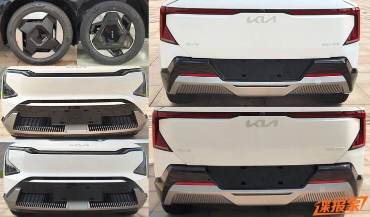 Leaked images of the production version of the Kia EV5. (Image source: Autohome)