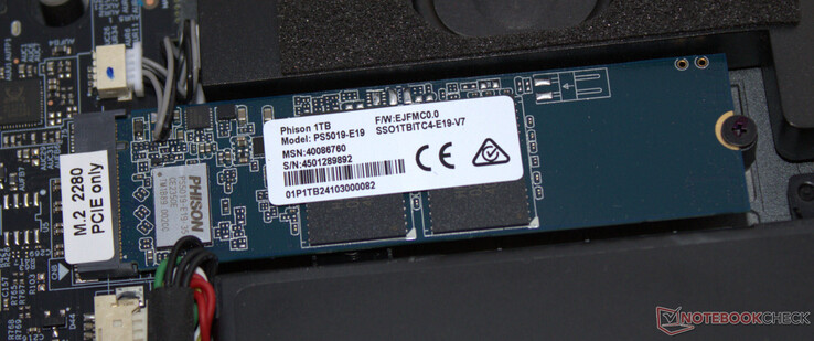 A PCIe 4 SSD serves as the system drive.