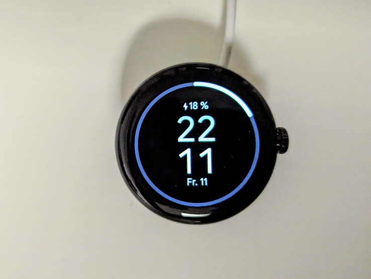 The Pixel Watch is charged wirelessly via the Qi standard but only at 5 watts.