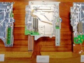 PlayStation 5 1200 model mainboard (middle) and its predecessors (Source: Austin Evans on YouTube)