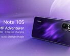 The Redmi Note 10S in its new Starlight Purple finish. (Image source: Xiaomi)