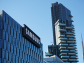Samsung says that their new tech has been developed in partnership with Medical AI. Pictured - Samsung's logo on a building. (Image source: Babak Habibi on Unsplash)