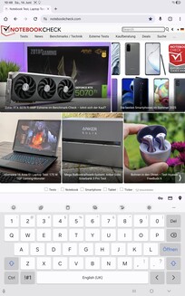Default browser: Portrait mode