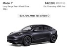Tesla now offers inventory Model Y for under $35,000 (Image source: Tesla)