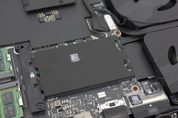 The 'SSD2' and 'SSD3' PCIe5 SSD slots sit underneath the heat spreader