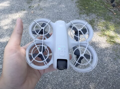 The DJI Neo is expected to weigh just 135g. (Image source: enontheroad)