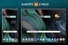"Xiaomi Mi Z Fold". (Image source: LetsGoDigital)