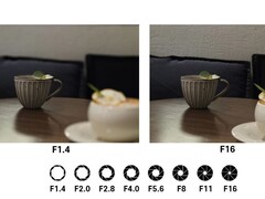 Demonstration of Virtual Aperture feature in Galaxy S26 phones.