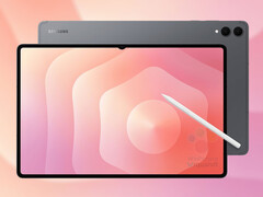 The Galaxy Tab S11 Ultra in one of its presumed launch colours. (Image source: via WinFuture - edited)