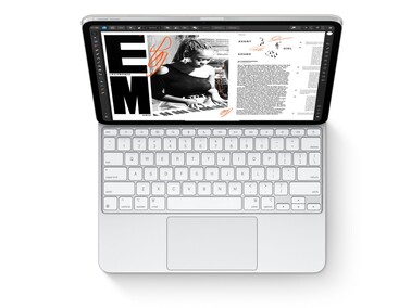 A larger glass trackpad and palm rest make extended use more comfortable (Image source: Apple)